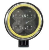 Lampara De Trabajo Redondo Lupa 4 Leds 12W 12/24V Spot