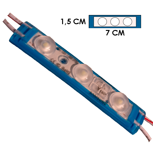 Modulo 3Led Difusor Hielo 12V Ip-67