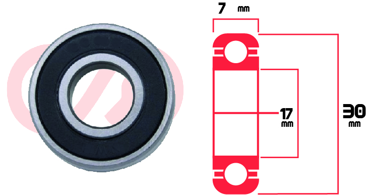 Rodamiento 6903 2Rs Universal