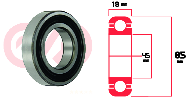 Rodamiento 6209 2Rs Universal