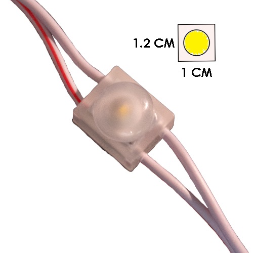 Modulo 1Led Difusor Amarillo 6500K 12V Ip-67