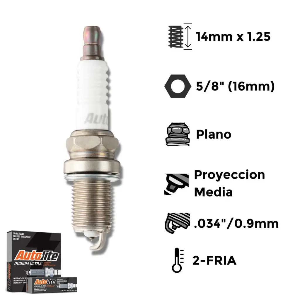 Bujia Autolite Iridium Ngk Ifr7F8Ds