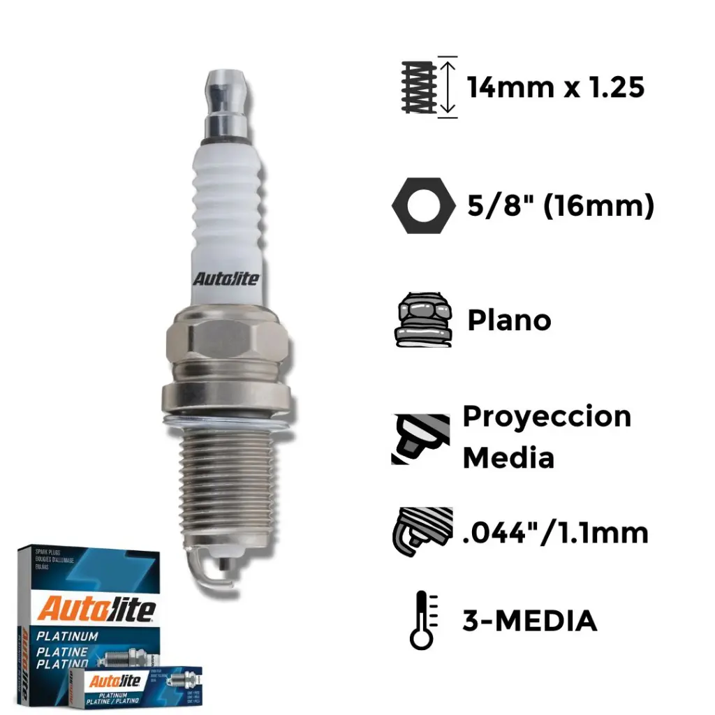 Bujia Autolite Platino Ngk Bkr6Egp