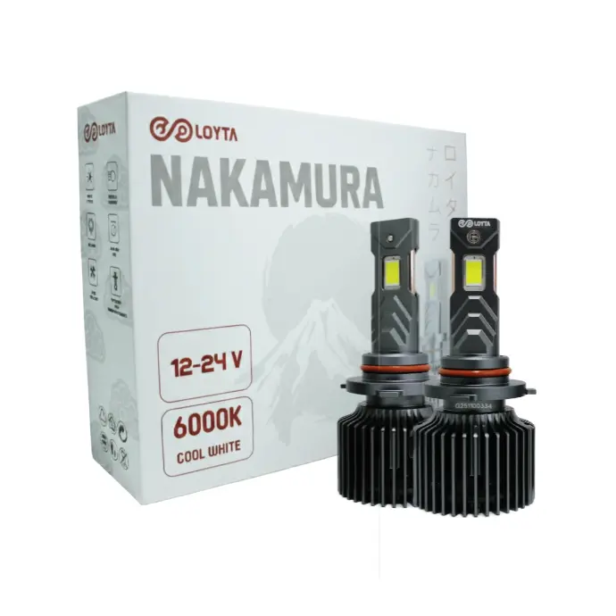 Par Bombillos Led Carro Moto HB3 40000lm 90W Blanco Loyta Nakamura